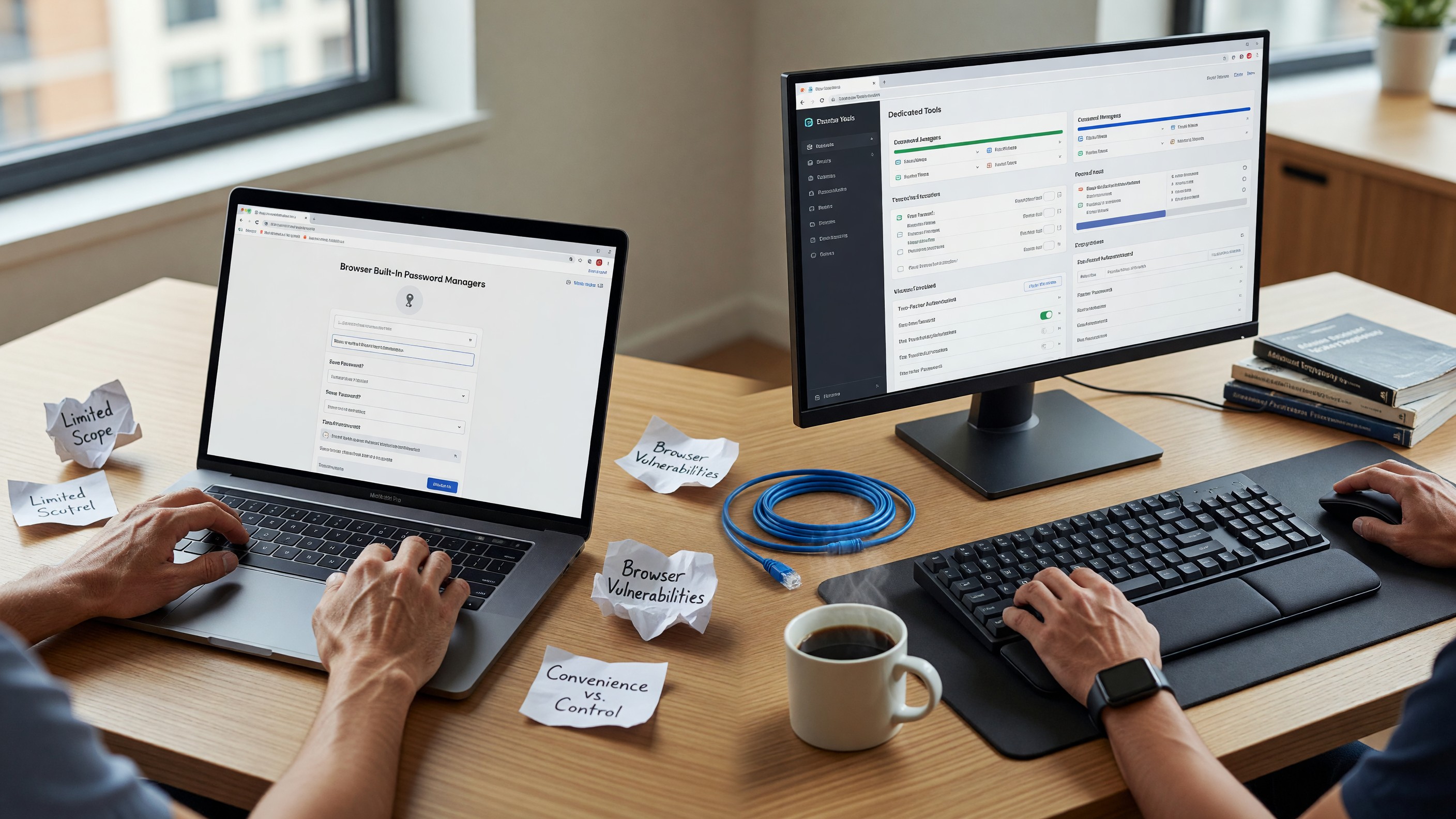 Browser Built-In Password Managers vs Dedicated Tools: A Security Comparison