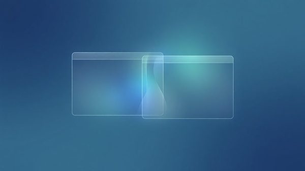 Abstract illustration of two browser window outlines merging into a single shared frame