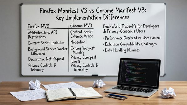 Firefox Manifest V3 vs Chrome Manifest V3: Key Implementation Differences