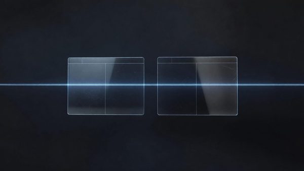 Abstract illustration of a padlock icon between two separated browser windows representing site boundaries