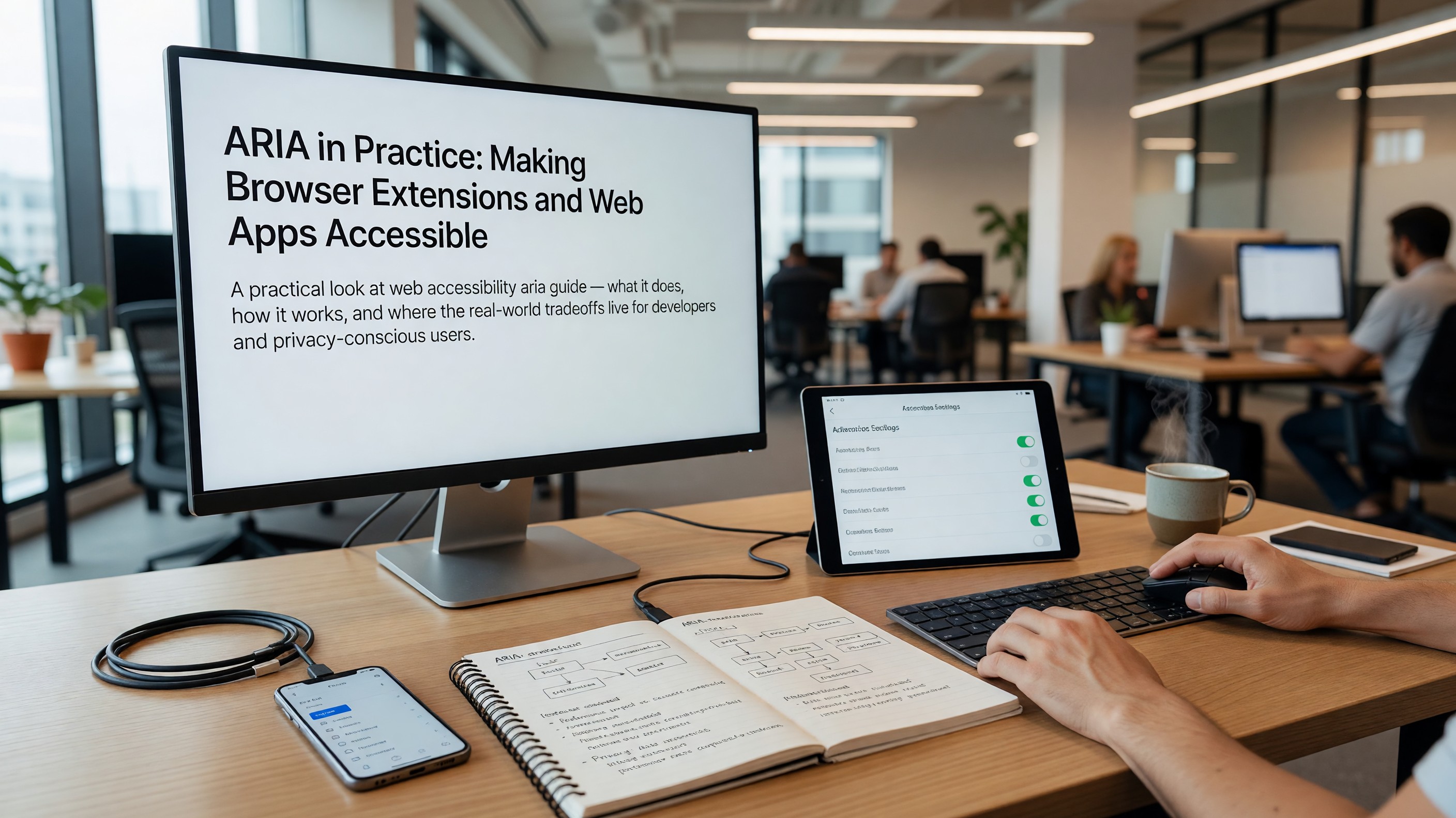 ARIA in Practice: Making Browser Extensions and Web Apps Accessible